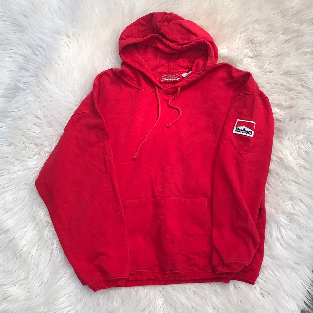 VINTAGE MARLBORO HOODIE RETRO GRUNGE